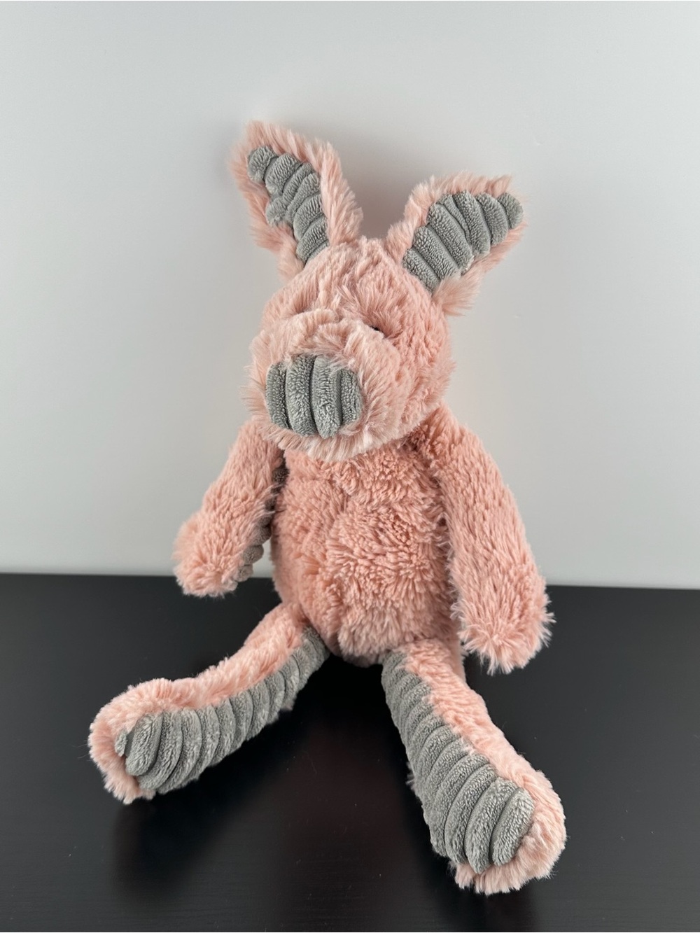 Air Puppy Rare Cuddle Crew Perrow Pig 15" Pink Gray Soft & Cuddly Plush